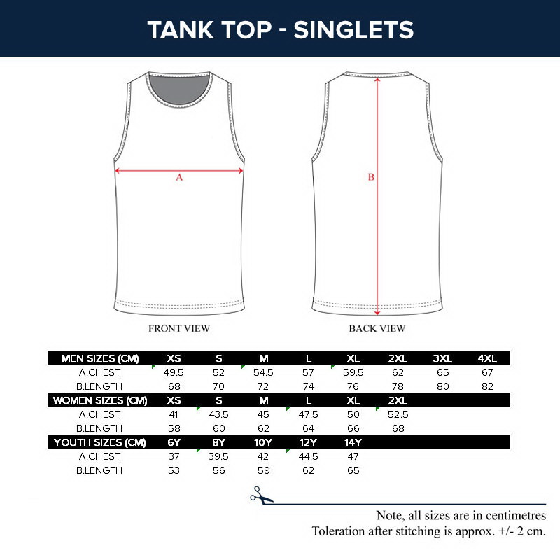 Sizing Chart – All Fitness Wear